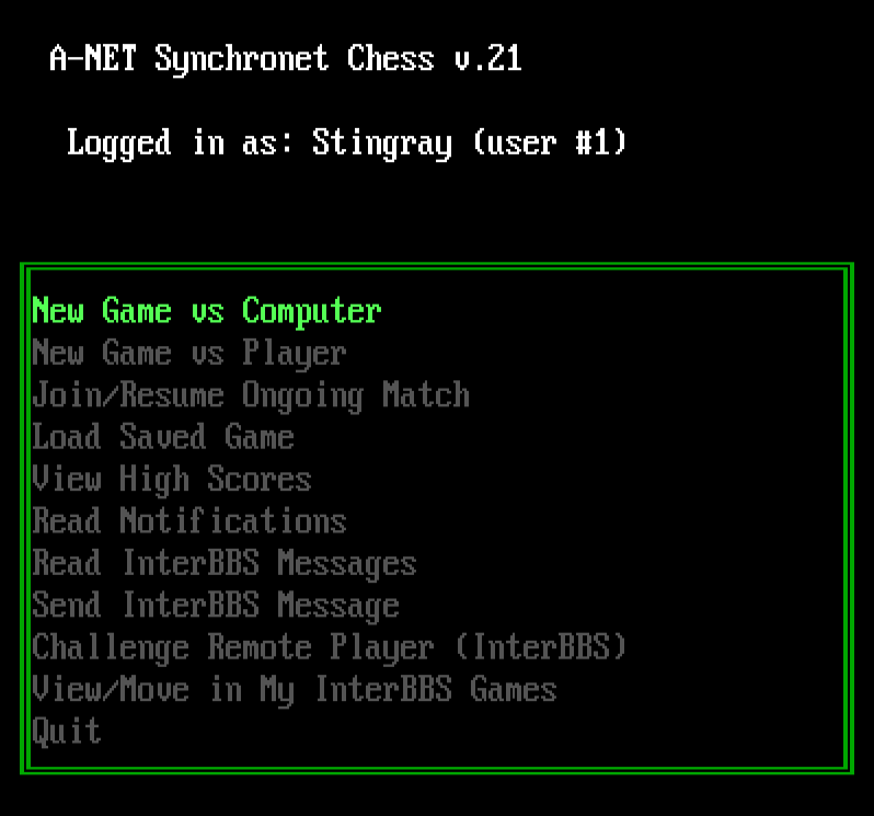 A-Net Chess - Ansi by Cozmo